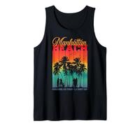 Vintage Manhattan Beach La County Retro Sunset Surf Vibes Canotta