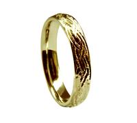 Vintage Mano Inciso Matrimonio Anelli 9ct Oro Giallo 6mm Bombato Comodo Nuovo UK