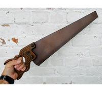 Vintage Mano Sega PU Film Sostegno Schiuma Hacksaw Costume Halloween Falso Arma