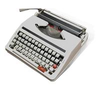 Vintage Manual Daplewriter, macchina da scrivere per macchinari portatili vecchio stile, dattilami tradizionali inglesi meccanici, per note o lettere o scrittura creativa