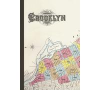 Vintage Map Brooklyn New York Lined Journal Notebook 6” x 9” Hard Cover 140 pages. College Ruled Notebook. Ideal Gift for Map lovers, Writers, Professors, Teachers, and Students.