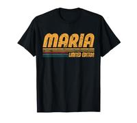 Vintage Maria Nome Retro Groovy Personale Maria Donne Maglietta