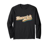 Vintage Maverick Nome Personalizzato Maverick Maglia a Manica