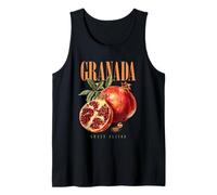 Vintage Melograno Sapore Dolce Frutta Biologica Botanica Canotta