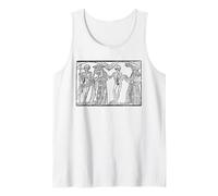 Vintage Memento Mori Scheletri Danza della Morte Danse Macabre Canotta