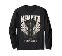Vintage Memphis Tennessee Ali per chitarra Blues Country Music Maglia a Manica