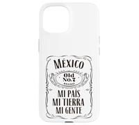 Vintage Mexico Old Mi Pais Mi Tierra Mi Gente, Mexican Pride Custodia per iPhone 15
