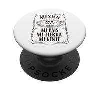 Vintage Mexico Old Mi Pais Mi Tierra Mi Gente, Mexican Pride PopSockets PopGrip Adesivo