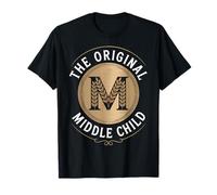 Vintage Middle Child Humor for Family Birth Order Fans Maglietta