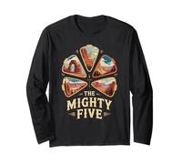 Vintage Mighty Five 5 National Parks Utah Hiking Camping Maglia a Manica