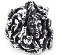 Vintage Mitologia Greca In Acciaio Inox Medusa Serpente Anello Per Gli Uomini Delle Donne Gotico Anello Medusa Anello Biker Gioielli Regalo