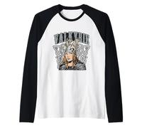 Vintage Mitologia norrena Valchiria Donne Viking Warrior Maglia con Maniche Raglan