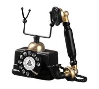 Vintage Model Phone - vecchio stile con lacci per scaffali | case in resina, spazio di scultura estetico - stile retrò per scaffali del soggiorno. Questo telefono sarà sicuramente un buon ricordo bee
