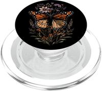 Vintage Monarca Farfalla Fiammata Stella Fiore Ragazza Pianta PopSockets PopGrip per MagSafe