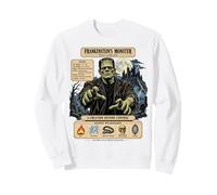 Vintage Mostro Rianimato Halloween Retro Horror Spettrale Felpa