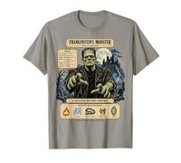 Vintage Mostro Rianimato Halloween Retro Horror Spettrale Maglietta