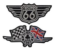 - Vintage Motociclo Biker - Applicazioni Toppe Patch tessuti stoffa vestiti termoadesive da cucire