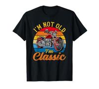 Vintage Motorcycle Old Biker Funny I'm Not Old I'm Classic Maglietta