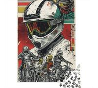Vintage Motorcycle Poster Art Puzzle Impossible 1000 Pezzi Decorazione Per La Casa. Rilassamento E Intelligence Per Adulti E Ragazzi Da 14 Anni 70x50cm/1000pcs
