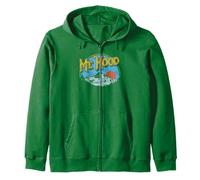 Vintage Mt Hood Oregon Nature & Outdoors Retro Graphic Felpa con Cappuccio