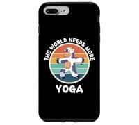 Vintage Mucca Il Mondo Ha Bisogno Di Più Yoga Retrò Mucche Amante Custodia per iPhone 7 Plus/8 Plus