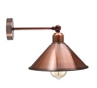 Vintage Muro Luce Industriale Regolabile Metallo Paralume E27 LED Rétro Lampada