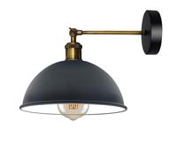 Vintage Muro Luce Rétro Industriale Stile Metallo Cupola Paralume Sconce Lampada