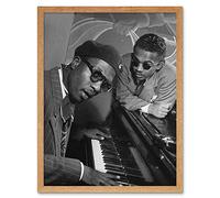 Vintage Music Jazz Legend Thelonious Monk Piano Art Print Framed Poster Wall Decor 12X16 Inch Vintage ▾ Musica Leggenda Manifesto Parete