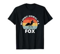 Vintage My Spirit Animal is a Fox Maglietta