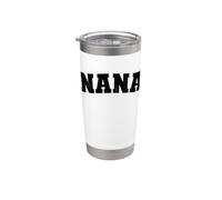 Vintage Nana Distressed Bold Identità Classico Bicchiere termico in acciaio inox doppia parete