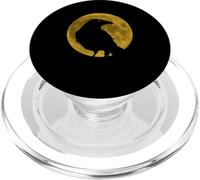 Vintage Nero Corvo Corvo Uccello Silhouette Pieno Vendemmia Luna PopSockets PopGrip per MagSafe