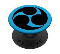 Vintage Nero Kobayakawa Giappone Mon Vector Art PopSockets PopGrip Adesivo