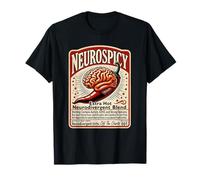 Vintage Neurospicy Salsa Piccante Cervello ADHD Autismo Maglietta