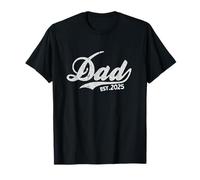 Vintage New Daddy 2025 Promoted to Dad est. 2025 New Baby Maglietta