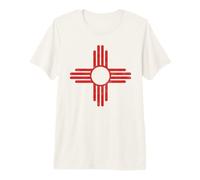 Vintage New Mexico Flag Zia Sun Retro Distressed Maglietta Premium