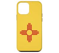 Vintage New Mexico Flag Zia Sun Retro Long Sleeve T-Shirt Custodia per iPhone 12 mini