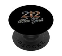 Vintage New York 212 Codice Area Bandiera Americana Manhattan NYC PopSockets PopGrip Adesivo