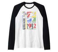 Vintage New York City Run Club 1992 Retro Colorblocks Funny Maglia con Maniche Raglan