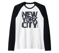 Vintage New York City Style Tee, Cool New York City Fashion Maglia con Maniche Raglan