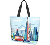 Vintage New Zealand Falg Tote Bag Large Casual Women Shoulder Handbags Borse della spesa riutilizzabili per lavoro Shopping Travel Beach