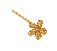 Vintage Nicchia Design Impermeabile In Acciaio Inox Accessori per Capelli 18k Placcato Oro 5-Petal Fiore Martellato Modello Forcina