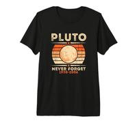 Vintage Non Dimenticare mai Plutone Retro Vintage Space Astronomia Maglietta Premium