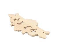Vintage Non Dipinto Intagliato Decalcomania Corner Onlay Applique Cornice