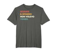 Vintage Non volevo Venire Scritte Ironiche E Divertenti Maglietta