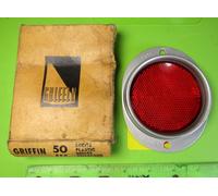 Vintage NOS 1930-40s Griffin Lampada Azienda Rosso Lucite Plastica Riflettore