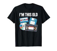Vintage Nostalgia Birthday 80s 90s I'm This Old Maglietta