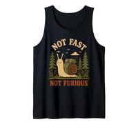 Vintage Not Fast Not Furious Funny Snail Retro Canotta