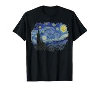 Vintage Notte Stellata Stile Van Gogh Maglietta