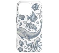 Vintage Ocean Life Balena Tartaruga Octopus Sea Animals Custodia per iPhone 16 Pro