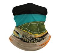 Vintage Ocean Turtle Starfish Scaldacollo Sportiva Passamontagna Elegante Sciarpa A Tubo per Pesca Estivo Antipolvere Bandana